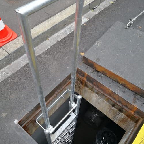 Industrieleitern aus Stahl / Metall